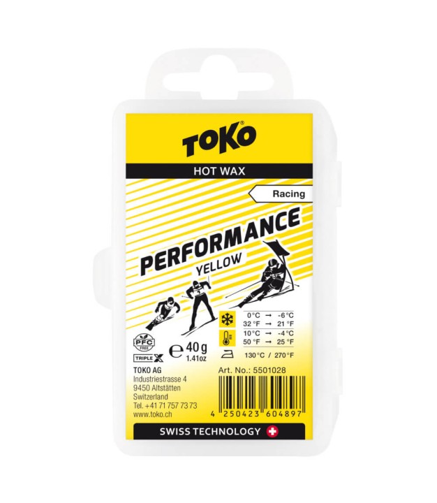 Toko Performance Hot Wax 40g, Yellow