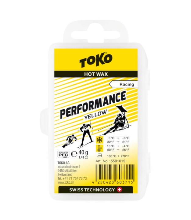 Toko Performance Hot Wax Yellow +10°...-4°C, 40g