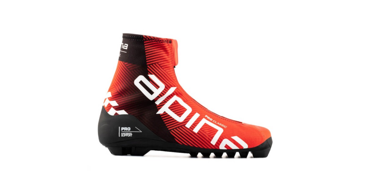 スキー Alpina Pro Cl Classic Elite EU41 Alpina Elite Pro CL Boots, Red/Black