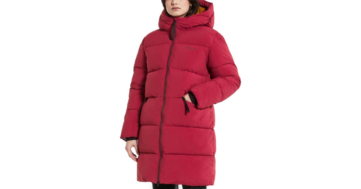 Didriksons Nomi Women's Oversize Parka, Ruby Red
