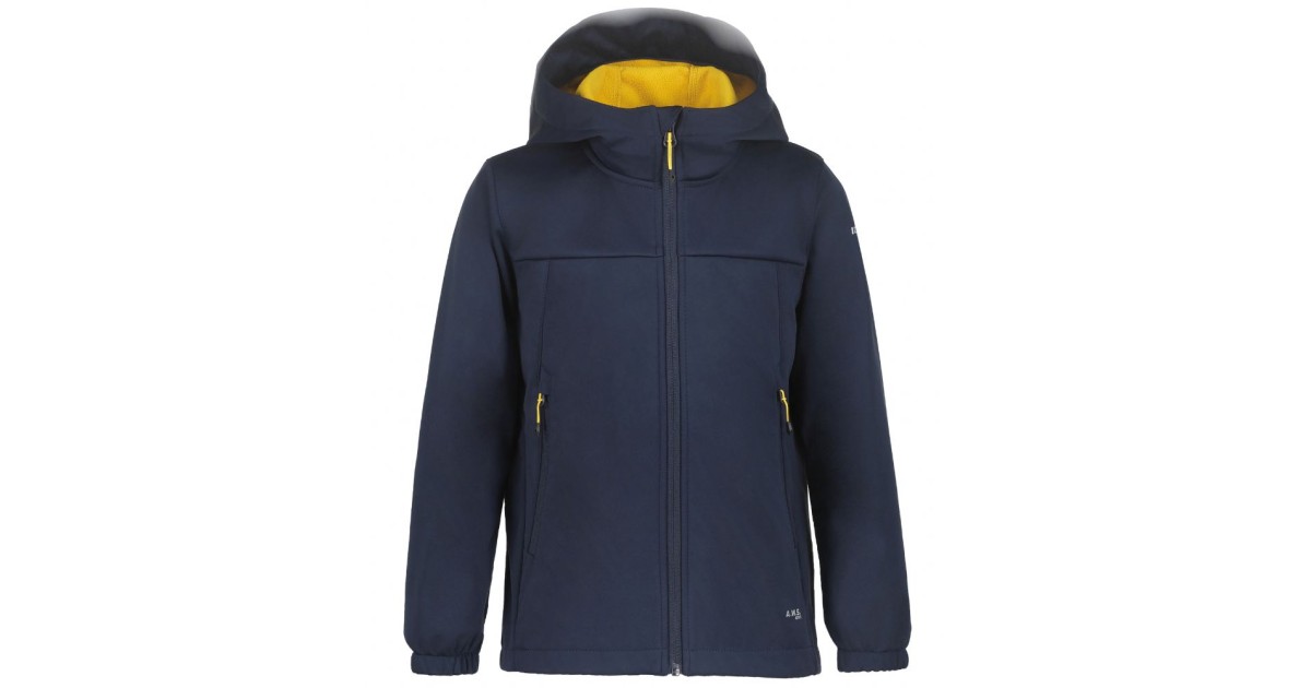 Giacca Softshell ICEPEAK Kline Jr Per Ragazzi – Antivento, Idrorepellente, Con Tasche, Blu