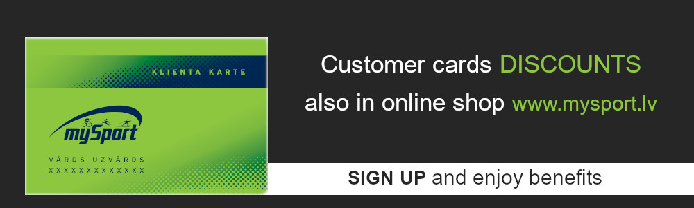 Now the customer card discount is also available in our e-shop