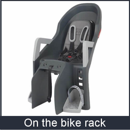 On the bike rack On the bike rack